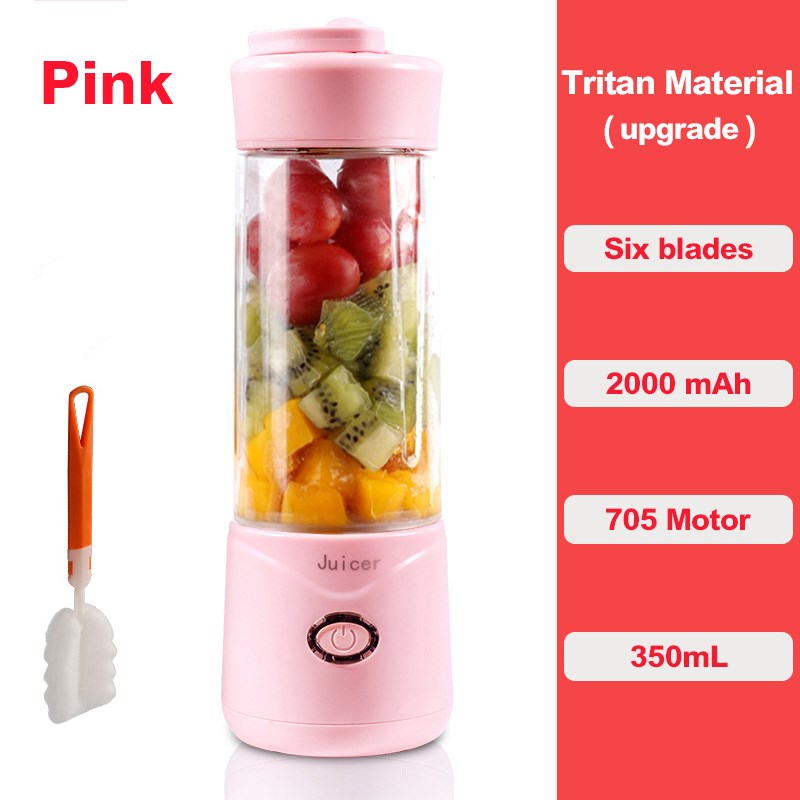 Portable Blender USB Rechargeable BonNoces personal Electric Glass Smoothie  Cup